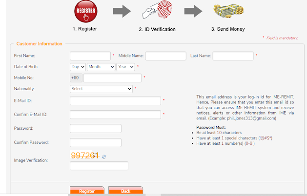 How To Create Ime Remit Online Account In - 2024 Baral Amrit