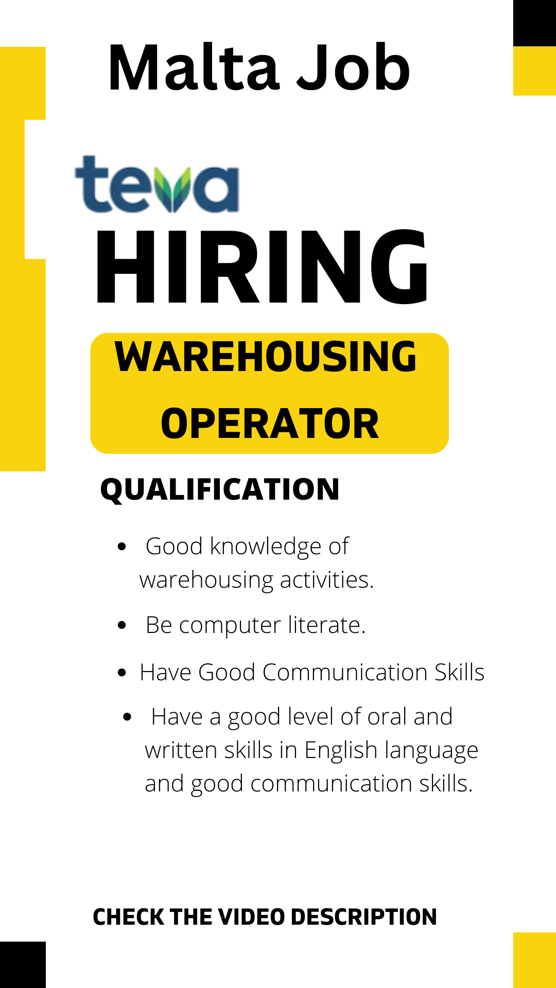 Warehousing Operator