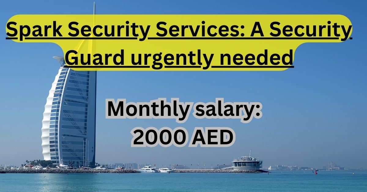 Spark Security Services A Security Guard 400 urgently needed