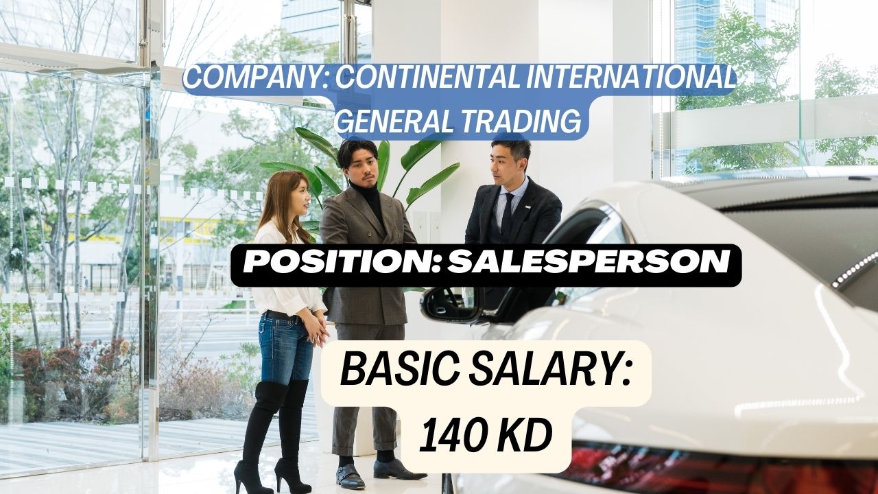 Salesperson Jobs at Continental International General Trading