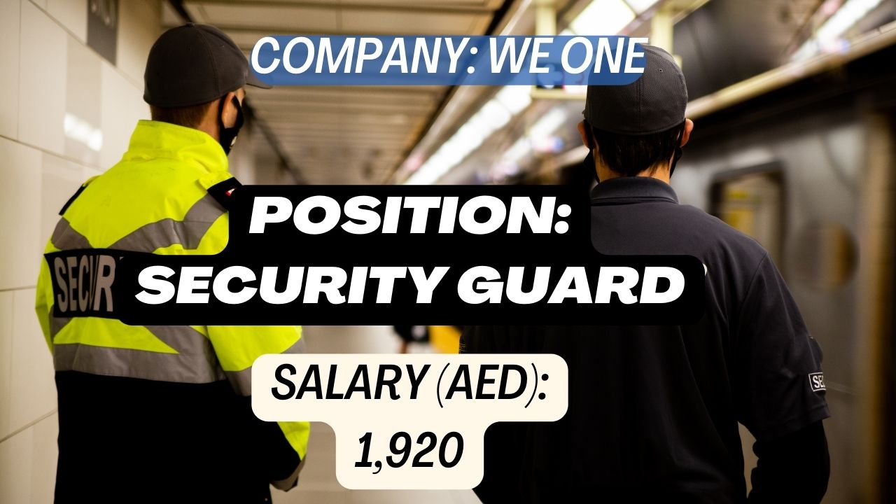 Security Guard Jobs at We One