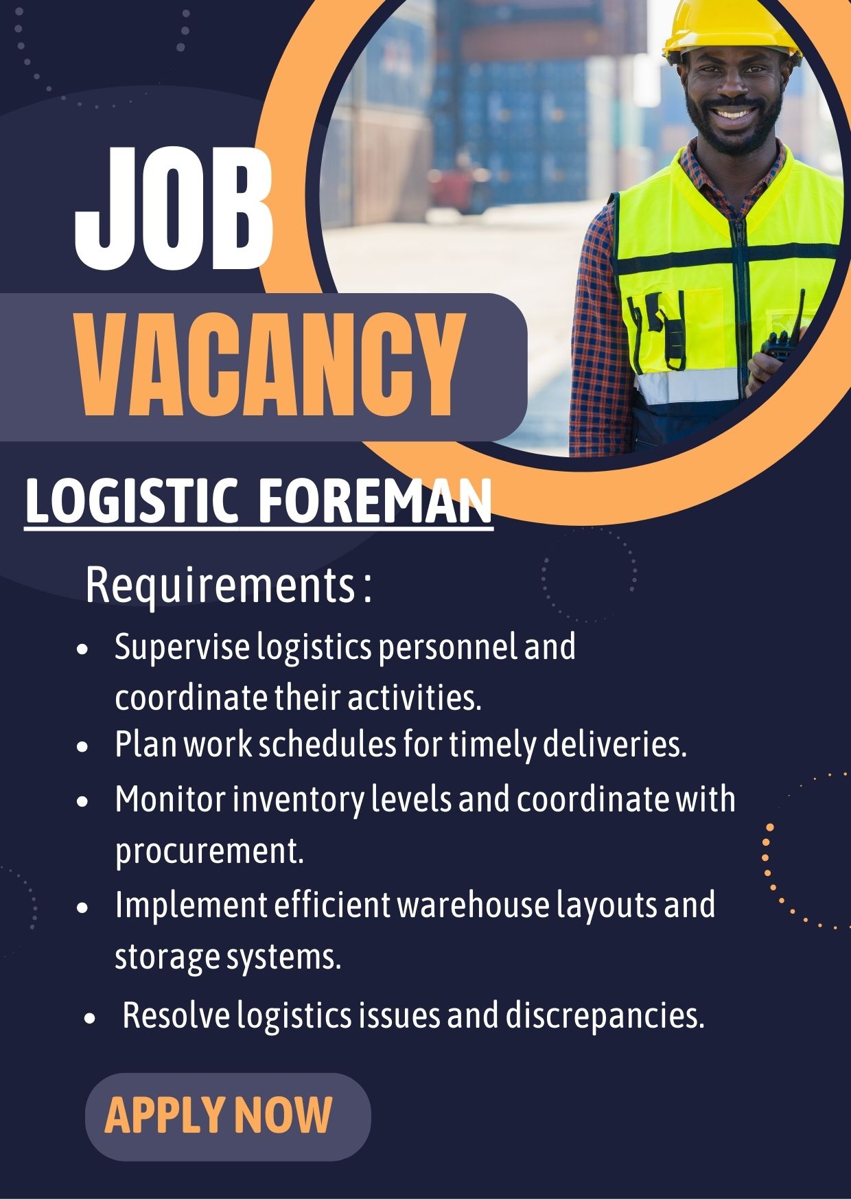 Logistic Foreman