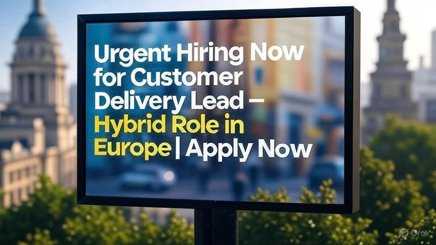 Customer Delivery Lead – Hybrid Role in Europe Apply Now